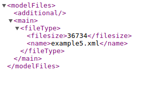 model files web service result